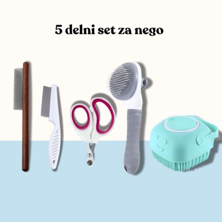 5 delni set za nego mačje dlake