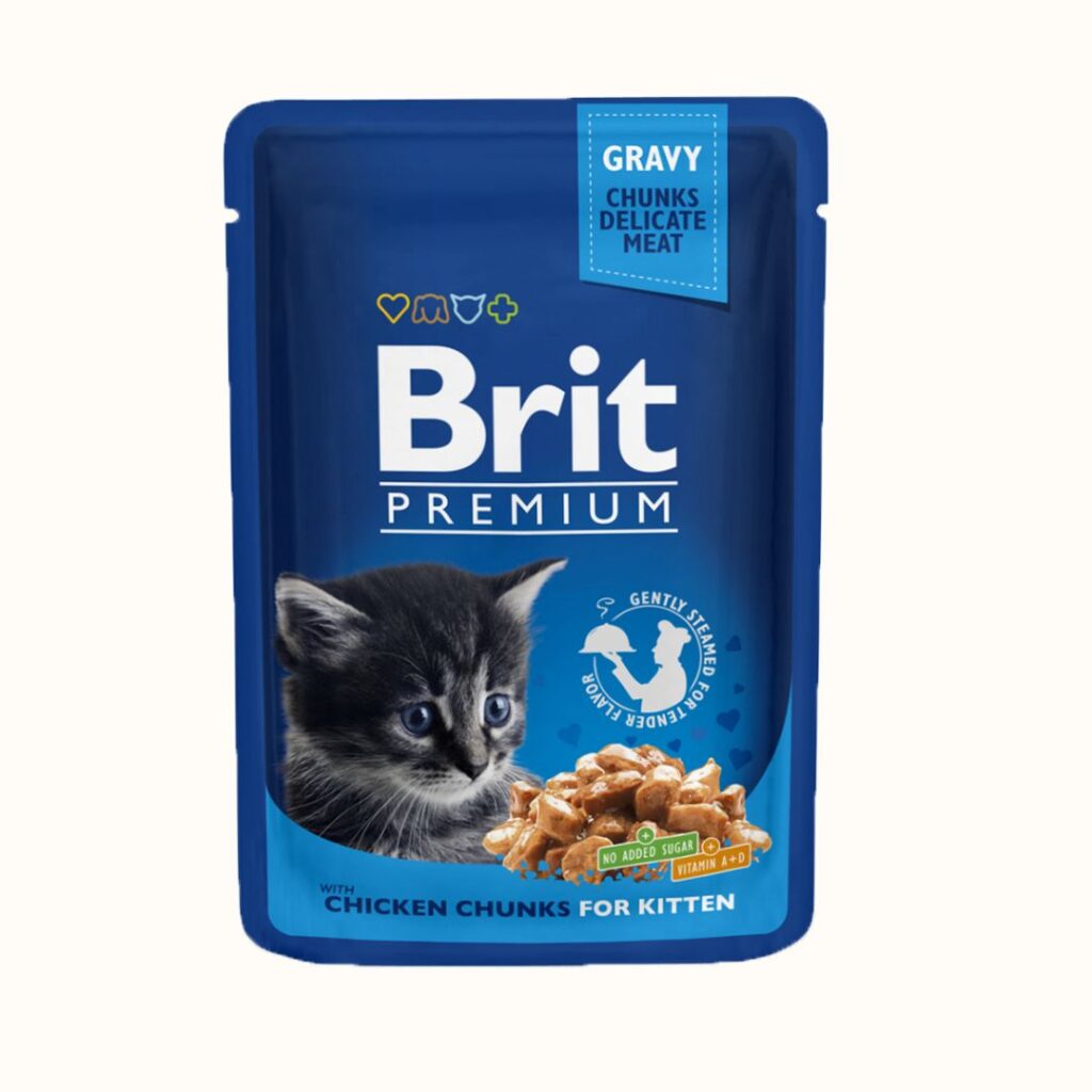 Brit Premium mokra hrana koščki piščanca za mlade muce 100g_01