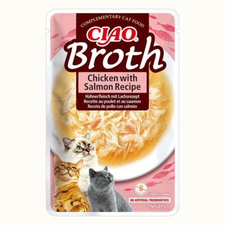 Cat Churu Broth, juha s piščancem in lososom - 40 g