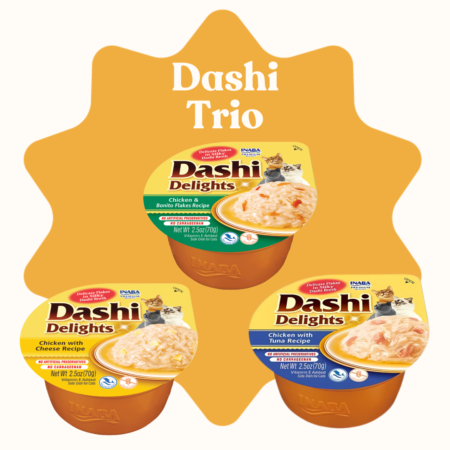 Inaba cat dashi delights trio Mačja Mati