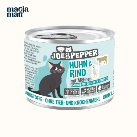 JOE & PEPPER Cat Piščanec & Govedina s korenjem