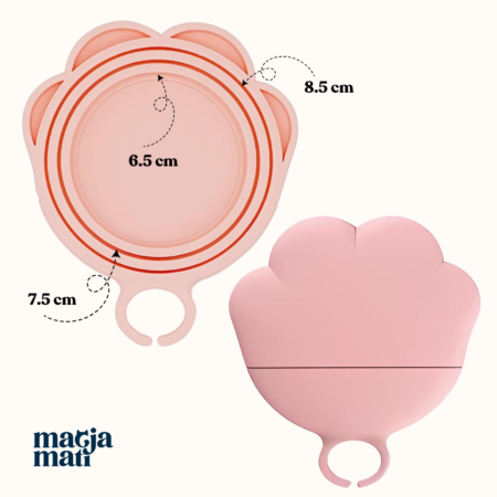 Silikonski pokrov za konzerve PAWY roza velikost