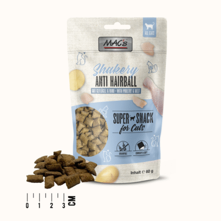 MAC’S CAT SHAKERY SNACKS Anti Hairball 60g