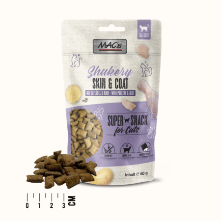 MAC’S CAT SHAKERY SNACKS Skin & Coat 60g