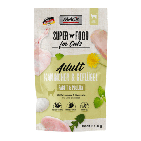 MAC’s mokra hrana za odrasle mačke – Kunec & Piščanec 100g