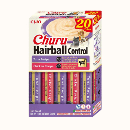 Inaba Cat Churu Purée Hairball okusi piščanca in tune - 20 x 14g