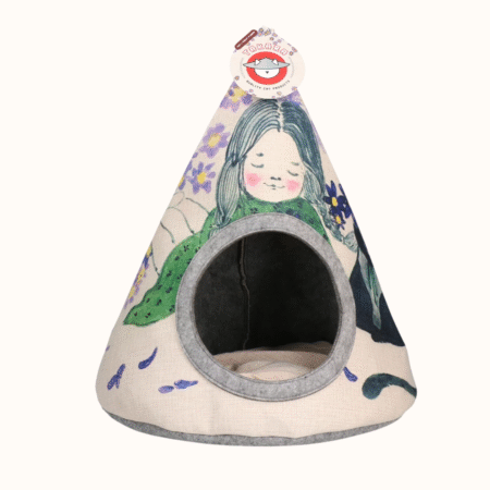 Mačje ležišče šotor - VIOLET FLOWER tipi