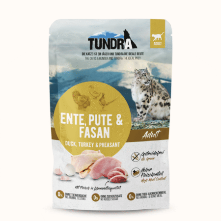 TUNDRA mokra hrana za mačke v vrečki – Raca Puran in Fazan