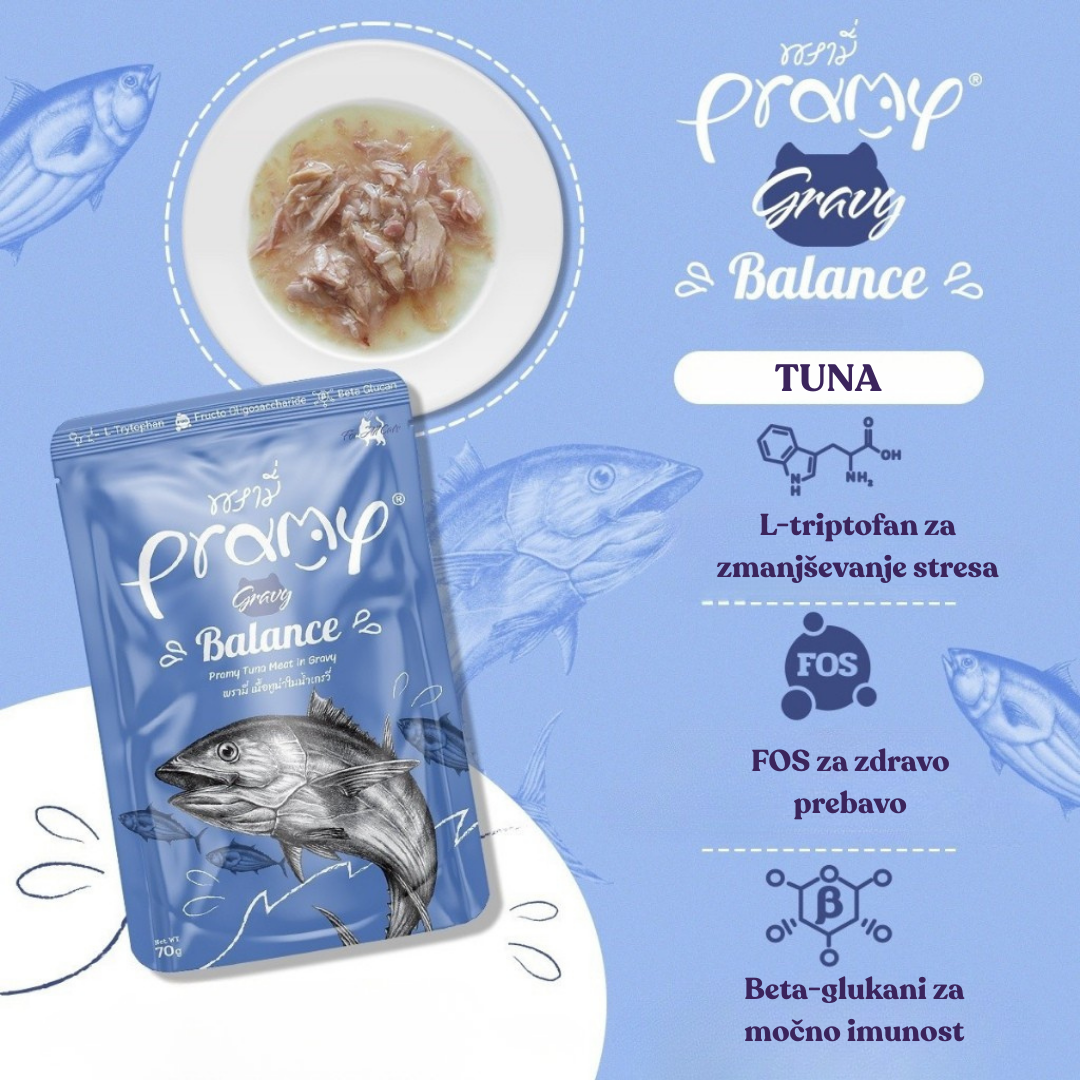 Pramy Balance Tuna v omaki 70 g (3) Pramy Balance Tuna v omaki 70 g