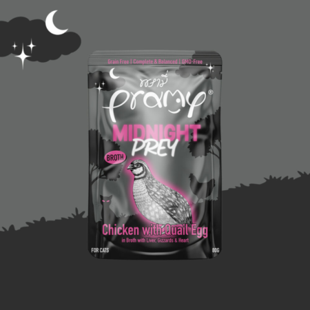 Pramy Midnight Prey Piščanec s prepeličjim jajcem u juhi 80 g