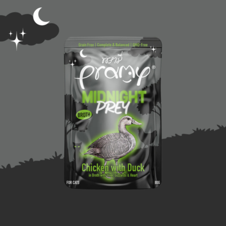 Pramy Midnight Prey Piščanec z raco v juhi 80 g