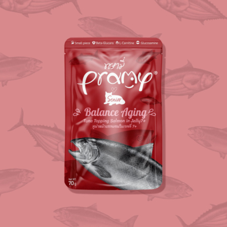 Pramy Balance Ageing Tuna s prelivom lososa v želeju (7+let) 70 g