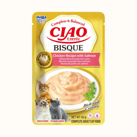 Inaba CIAO Entrée Bisque piščanec in losos - 40g