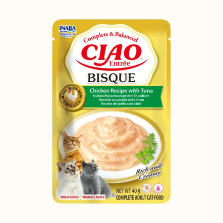 Inaba CIAO Entrée Bisque piščanec s tuno - 40g