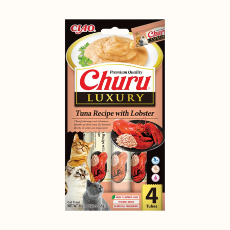 Inaba Cat Churu Luxury Purée, tuna in jastog - 4 x 14 g
