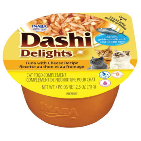 Inaba Cat Dashi Delights tuna s sirom - 70g