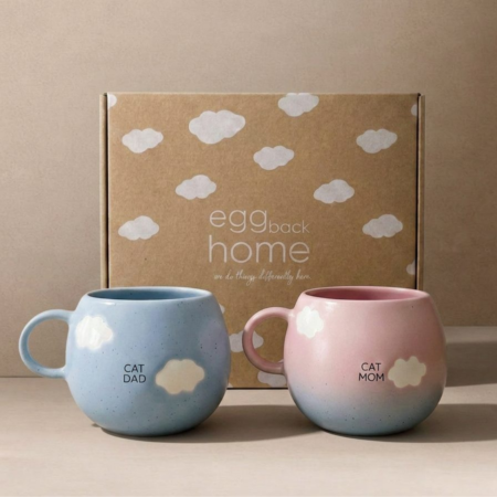 Komplet šalčk Cat Mom & Dad sunset - 500ml