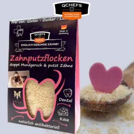 Q-Chefs zobni kosmiči za mačke 80g