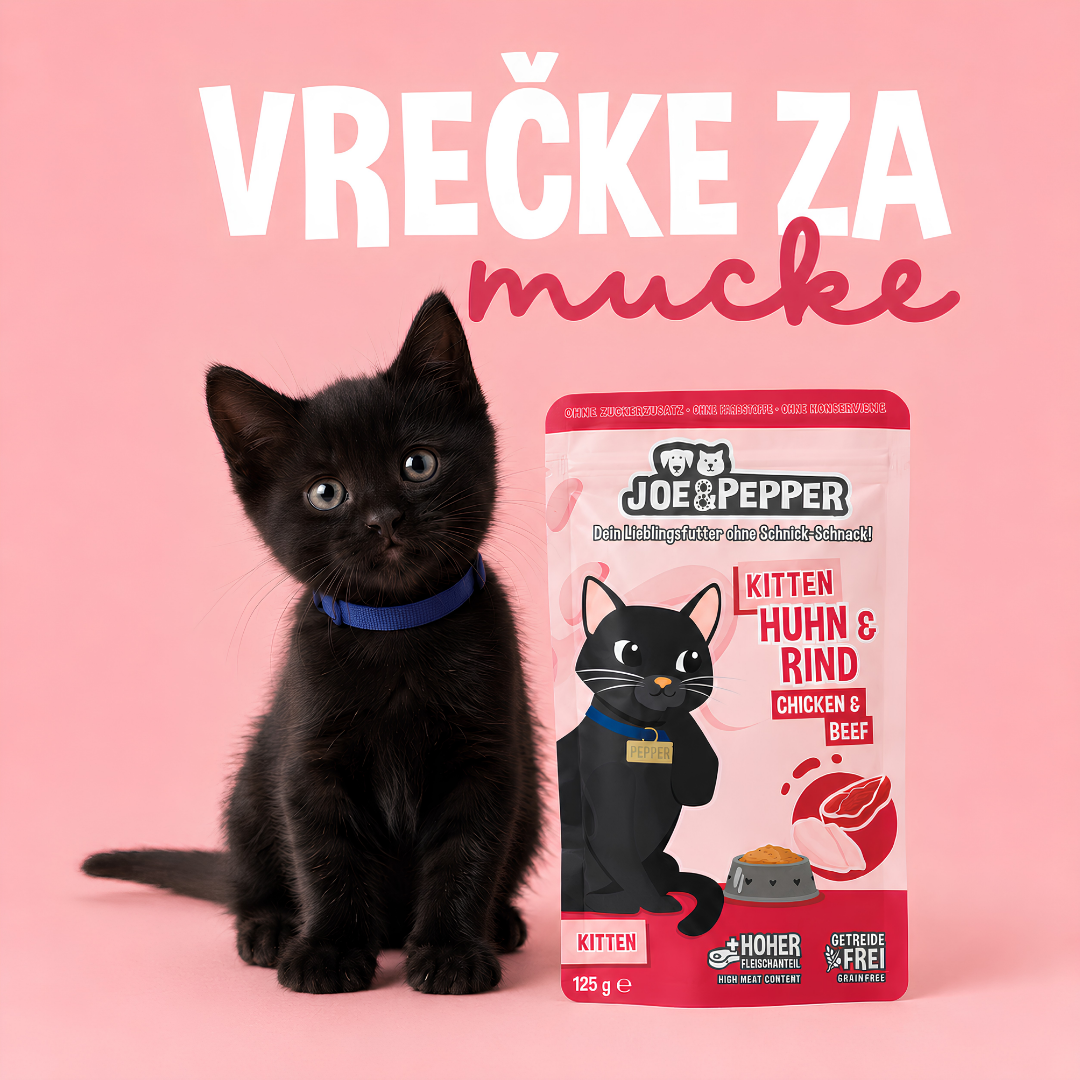 Joe & Pepper kitten – piščanec in govedina Joe & Pepper kitten – piščanec in govedina